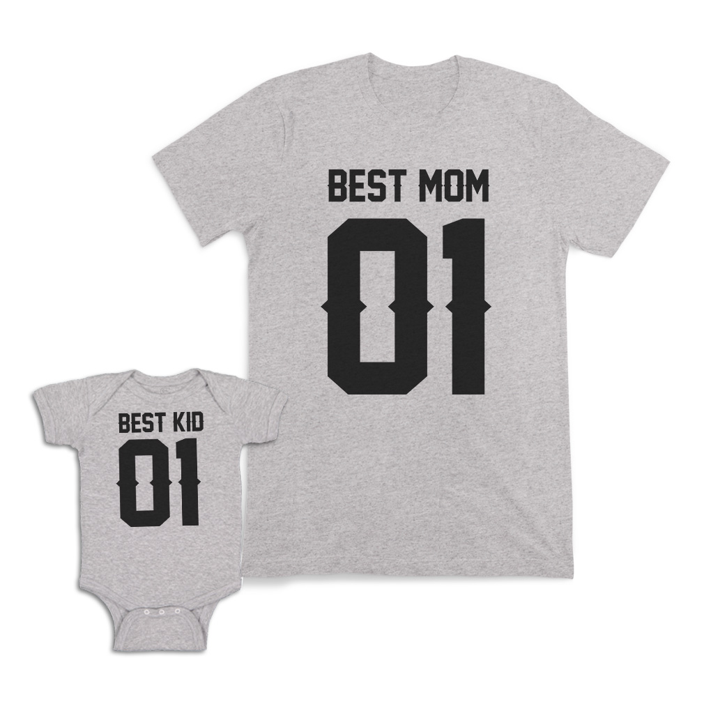 Mom and Baby Matching Outfits Best Kid Mum Mom Mother 01 Cotton Match Clothes - Picture 9 of 9