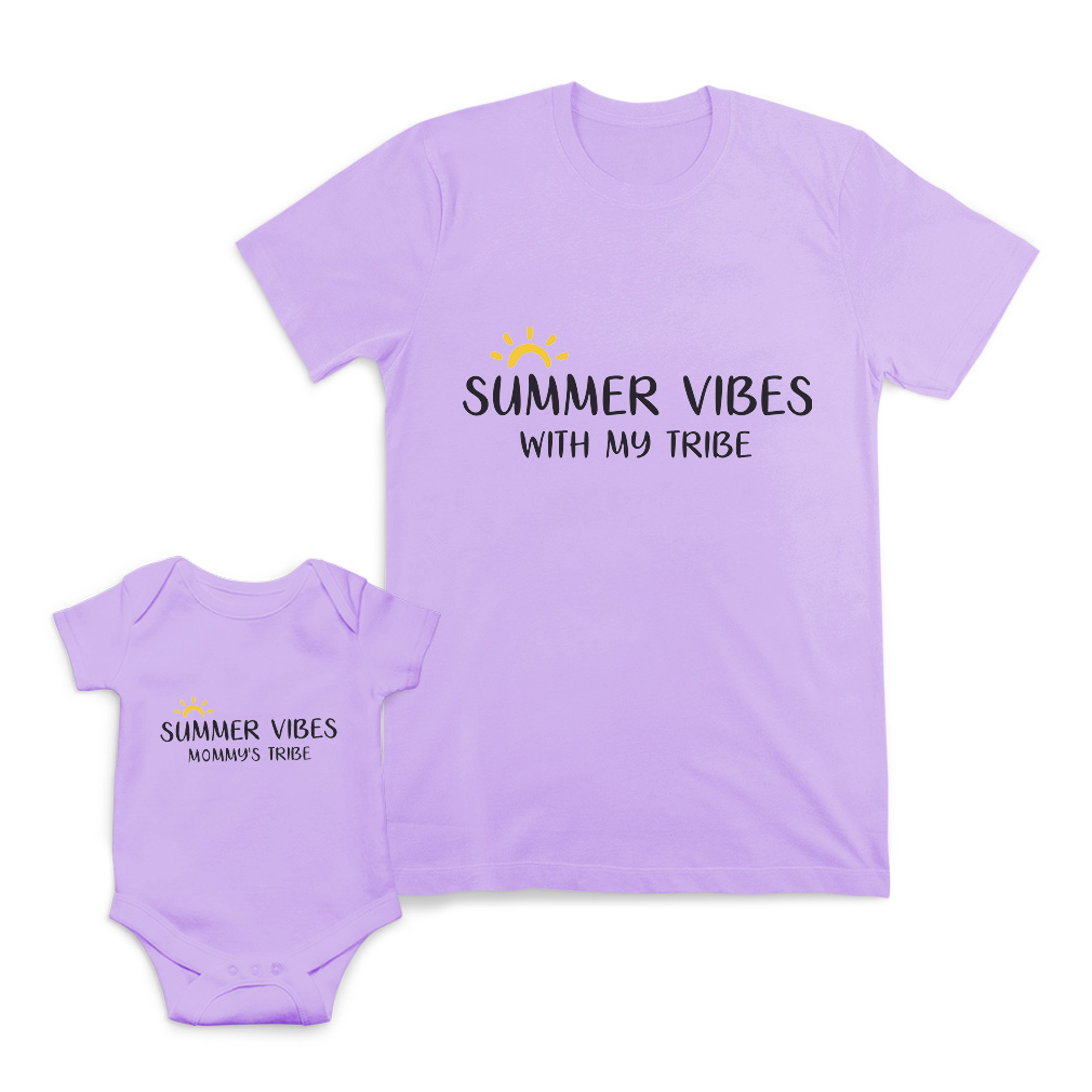 Mom and Baby Matching Outfits Summer Vibes with My Mommy's Tribe Match Clothes - Picture 10 of 13
